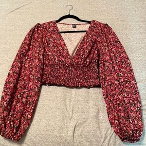 Floral Shein Crop Top